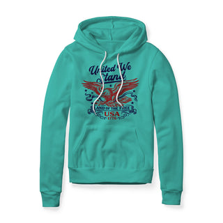 United We Stand Eagle Fleece Hoodie - Red