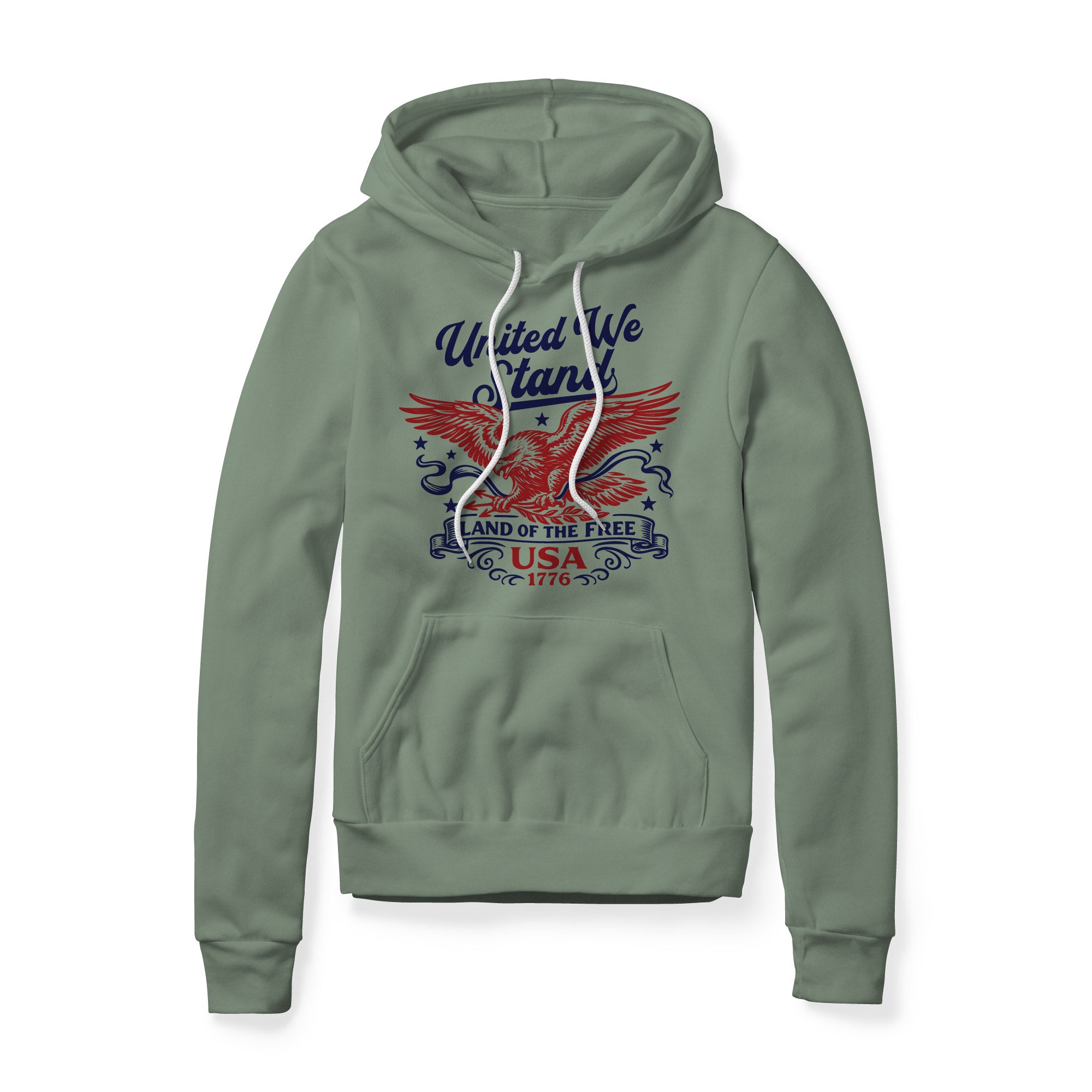 United We Stand Eagle Hoodie - Red | Ballistic Republic™