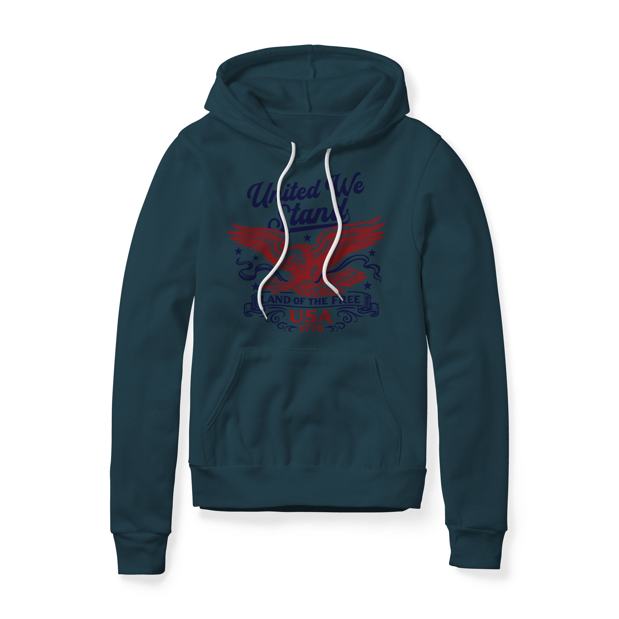 United We Stand Eagle Hoodie - Red | Ballistic Republic™