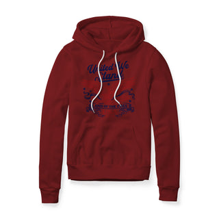 United We Stand Eagle Fleece Hoodie - Red