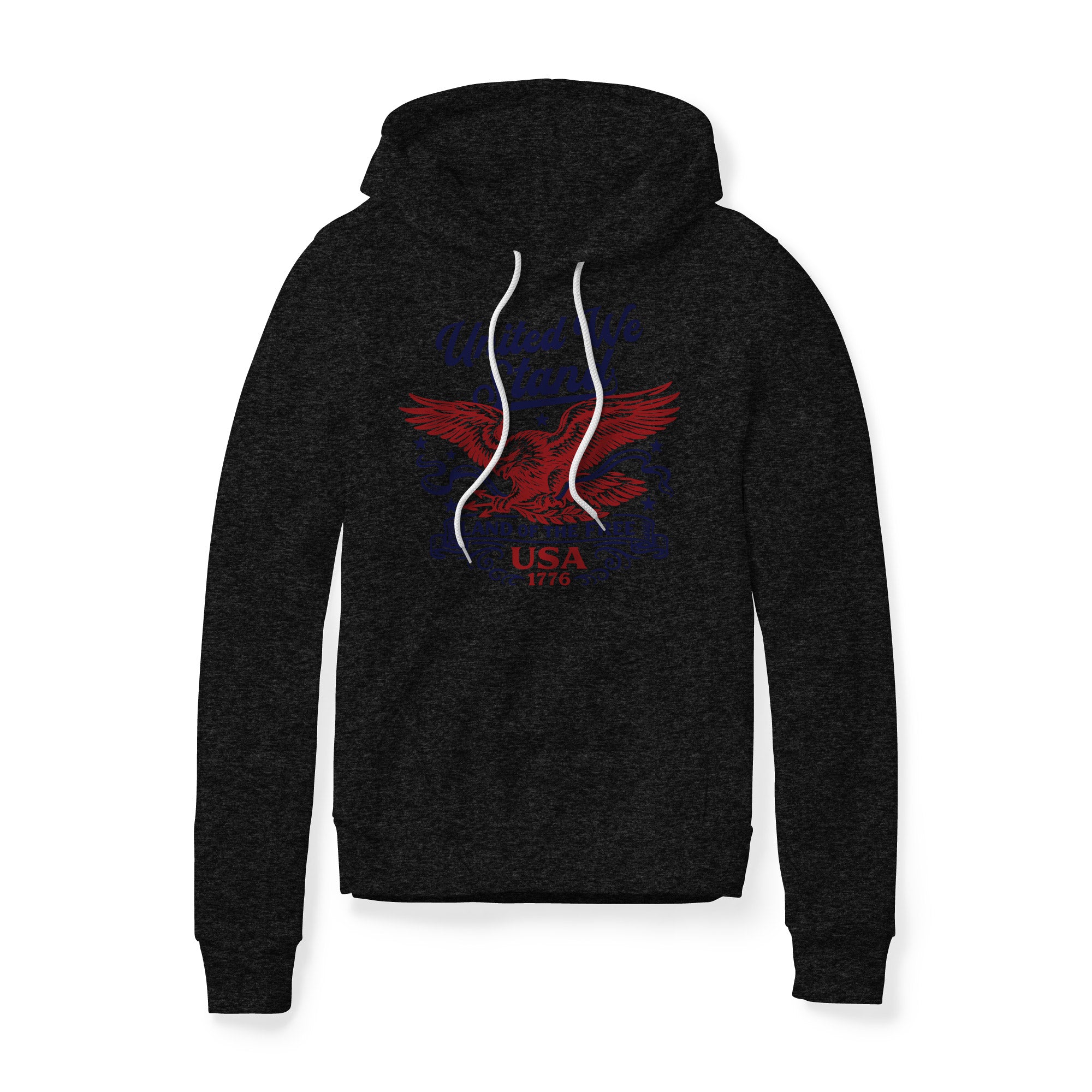 United We Stand Eagle Fleece Hoodie - Red
