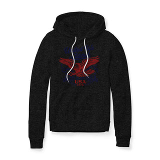 United We Stand Eagle Fleece Hoodie - Red