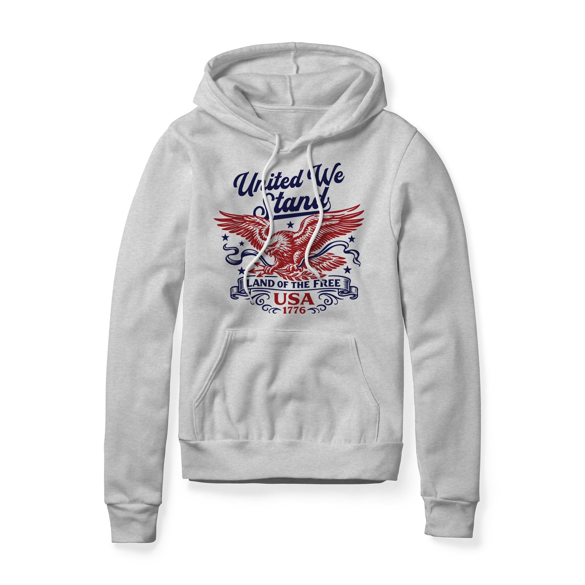 United We Stand Eagle Hoodie - Red | Ballistic Republic™