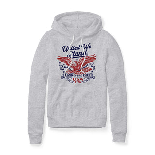 United We Stand Eagle Fleece Hoodie - Red