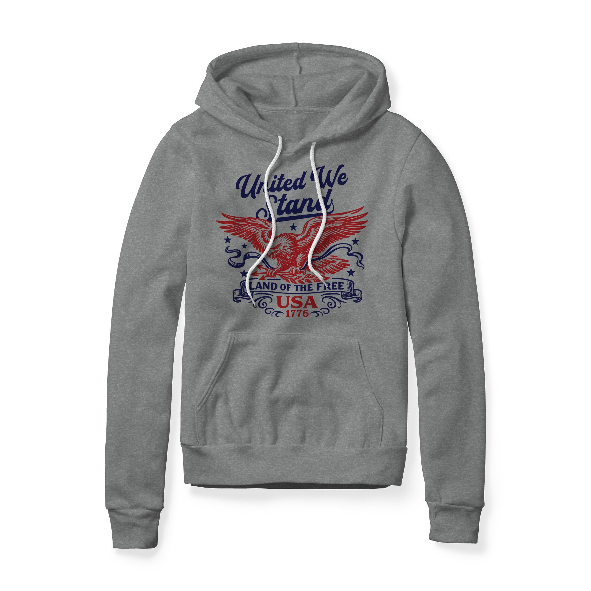 United We Stand Eagle Hoodie - Red | Ballistic Republic™