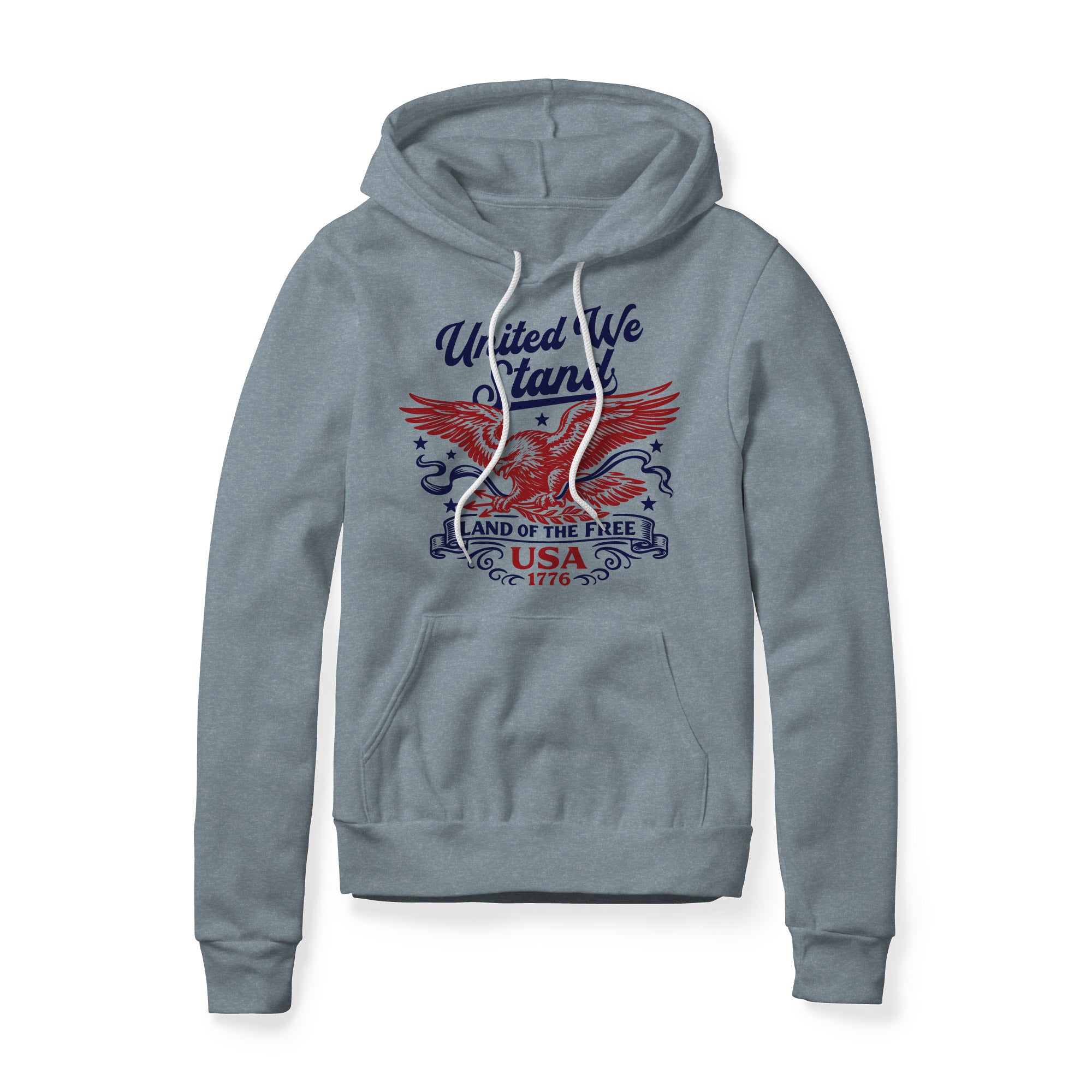 United We Stand Eagle Hoodie - Red | Ballistic Republic™
