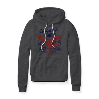 United We Stand Eagle Fleece Hoodie - Red