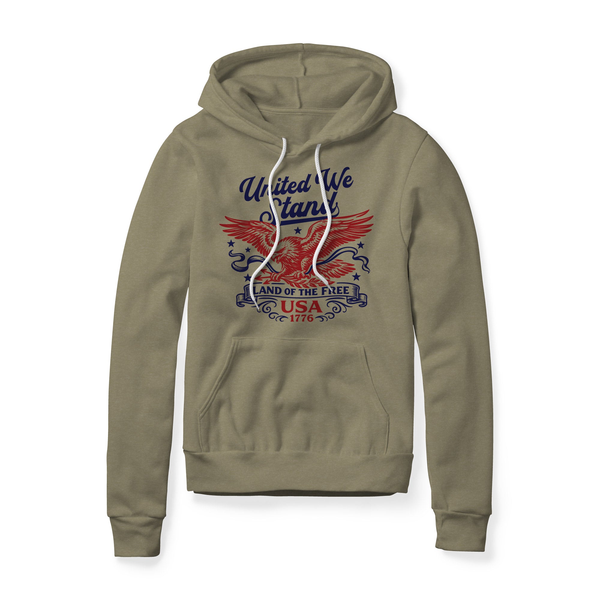 United We Stand Eagle Hoodie - Red | Ballistic Republic™