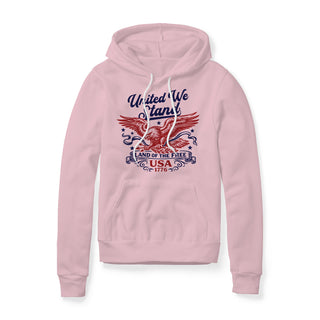 United We Stand Eagle Fleece Hoodie - Red