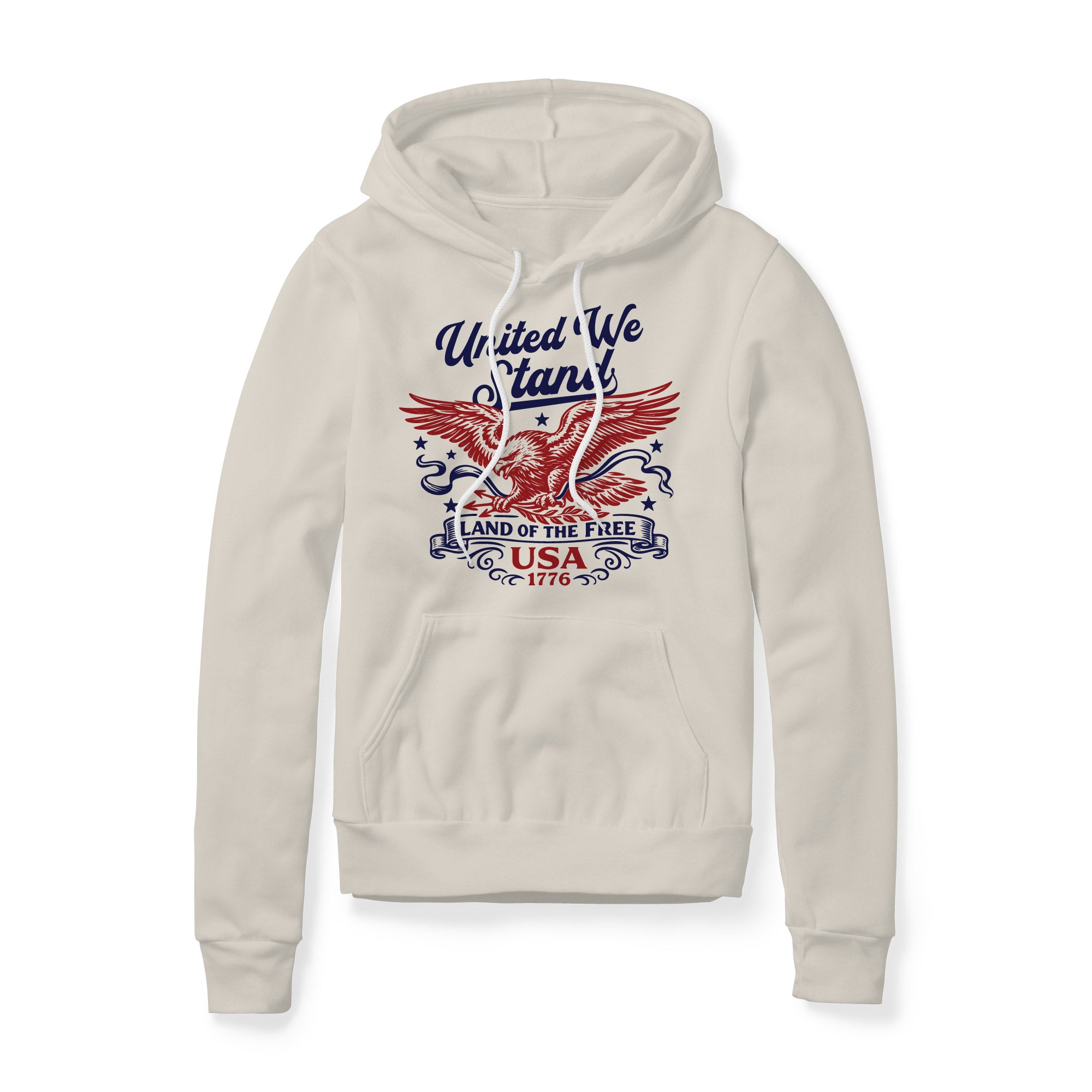 United We Stand Eagle Hoodie - Red | Ballistic Republic™