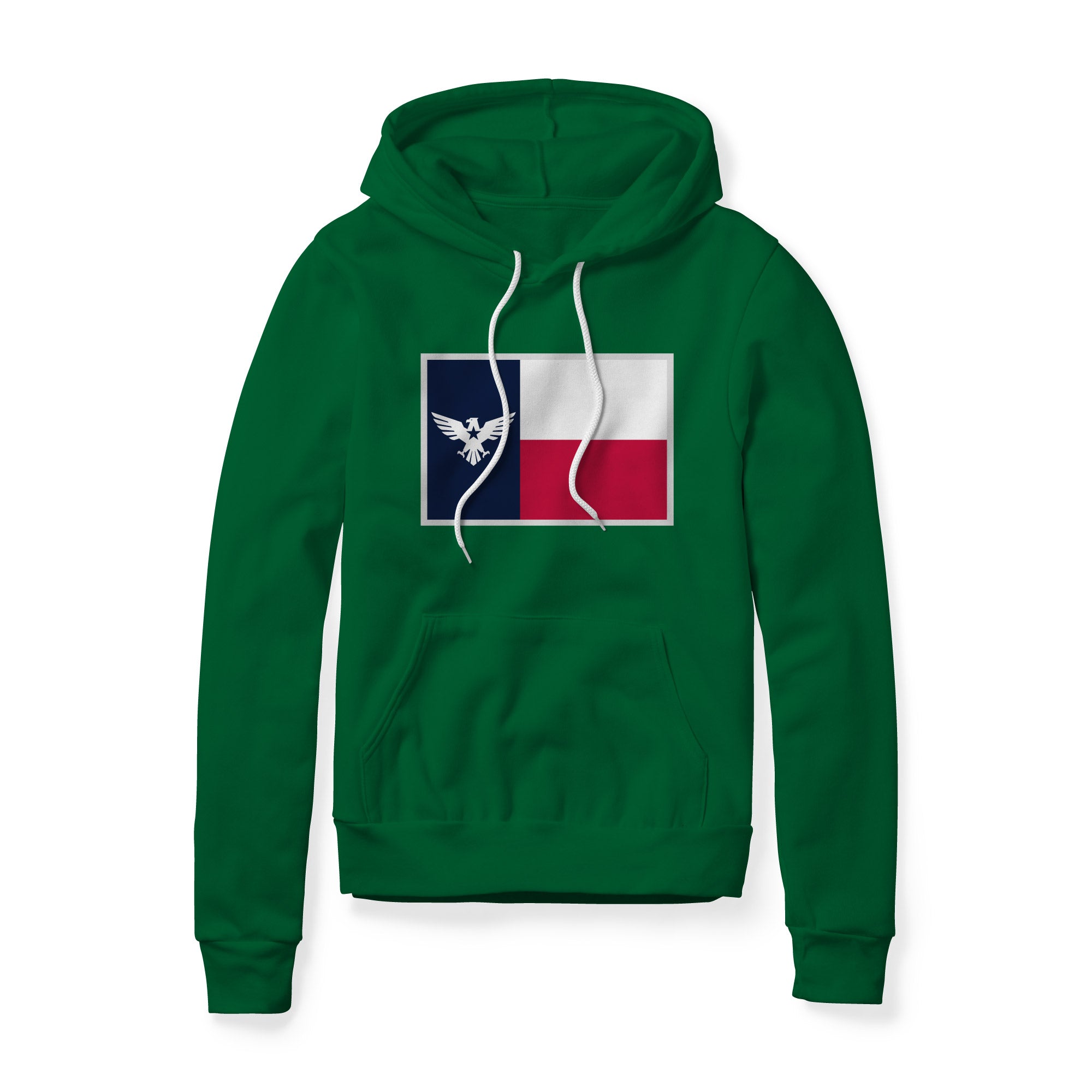 Texas Flag Eagle Fleece Hoodie