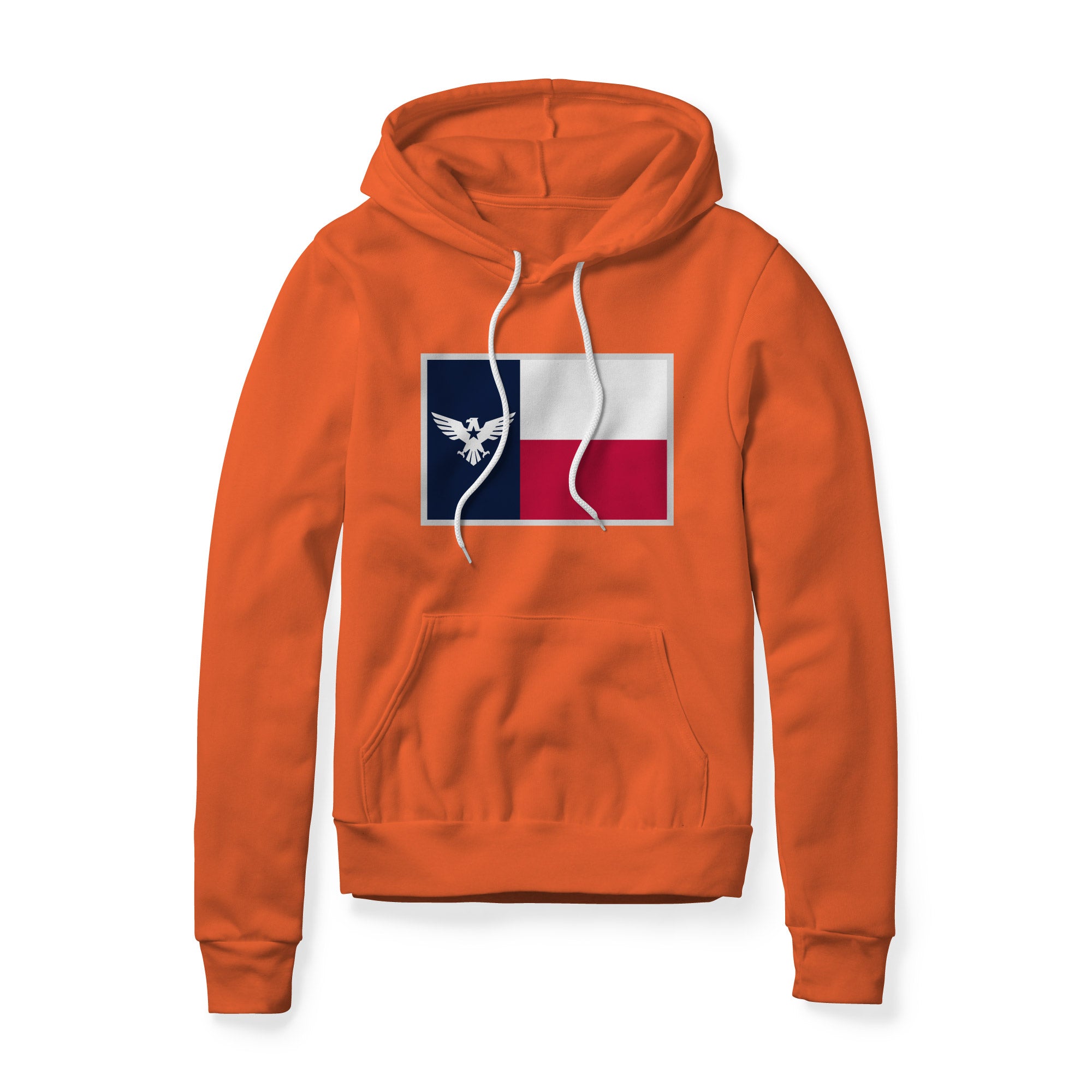 Texas Flag Eagle Fleece Hoodie