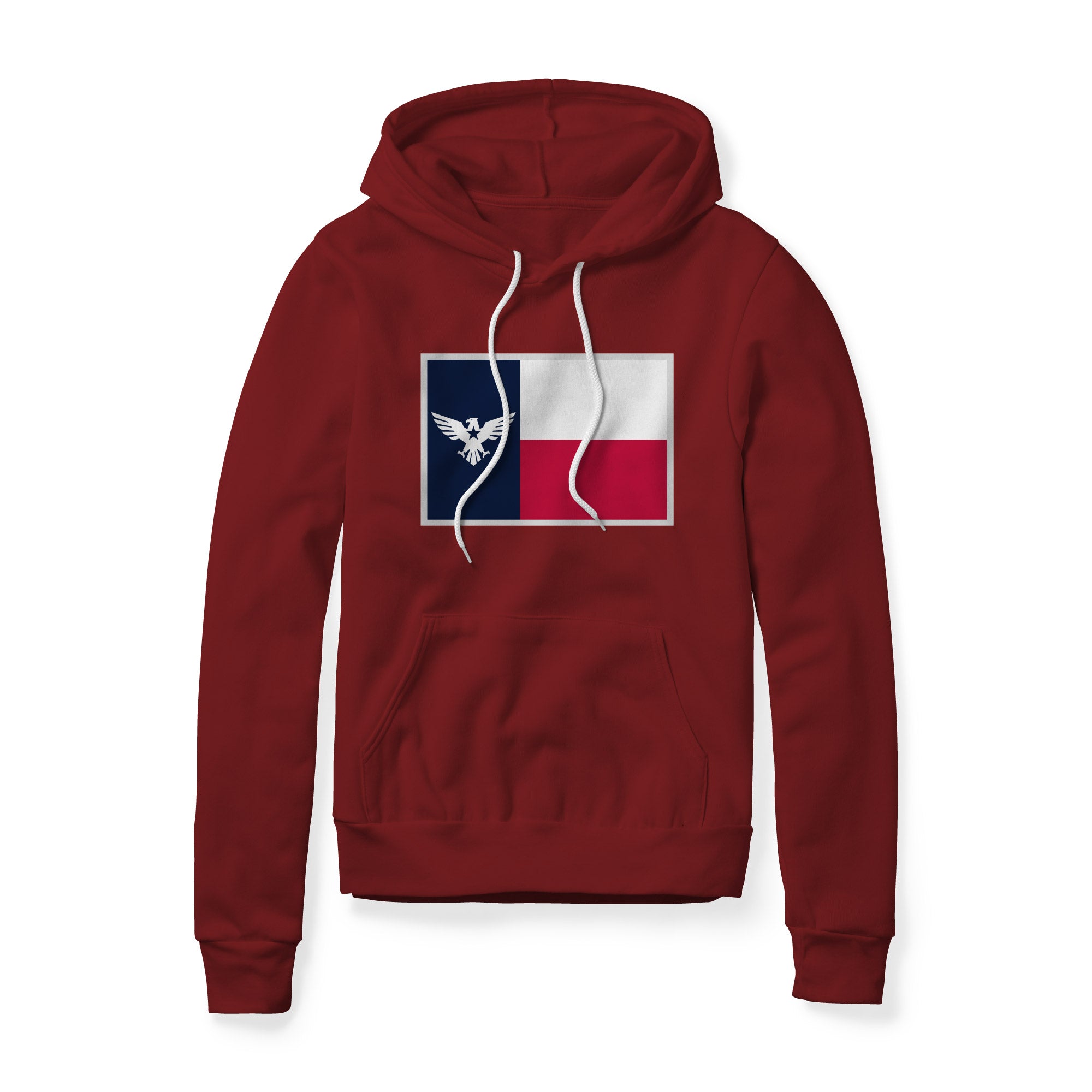 Texas Flag Eagle Fleece Hoodie