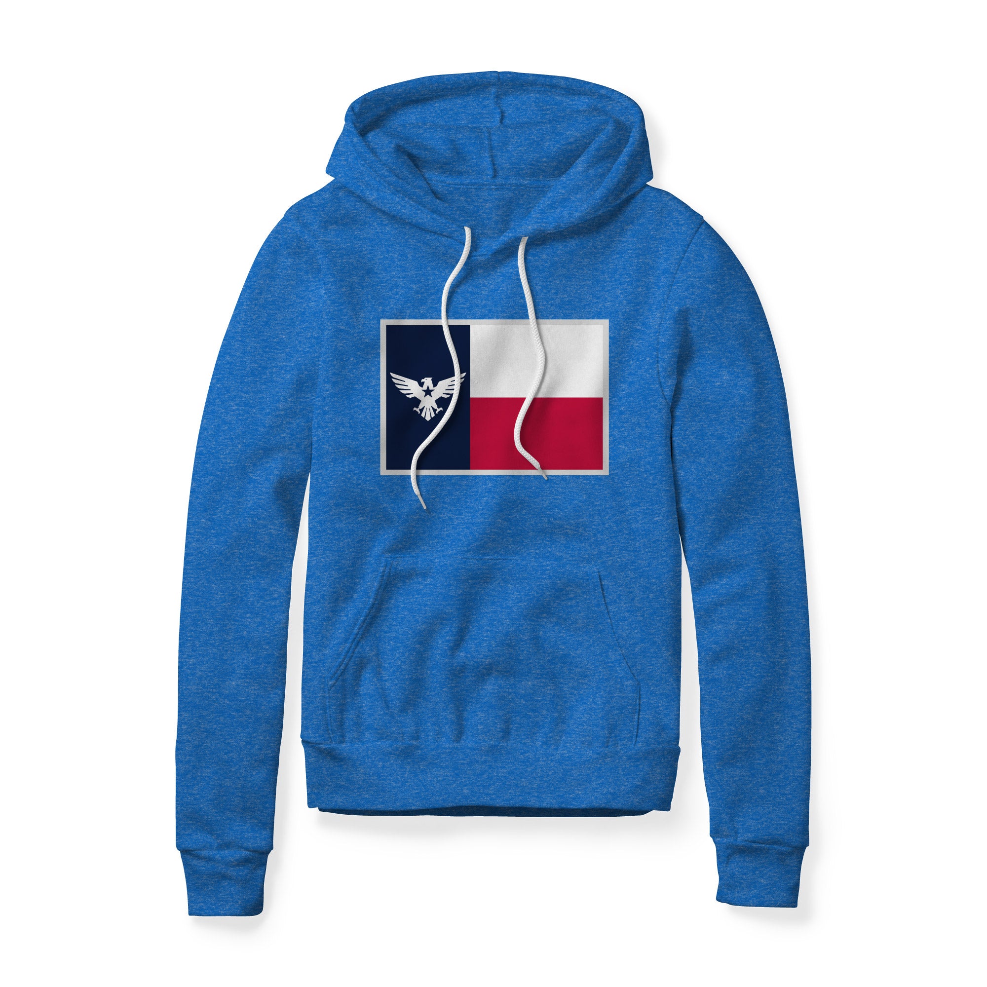 Texas Flag Eagle Fleece Hoodie