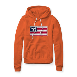 USA Flag Eagle Fleece Hoodie