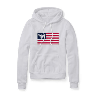 USA Flag Eagle Fleece Hoodie