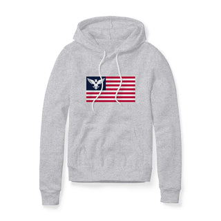USA Flag Eagle Fleece Hoodie