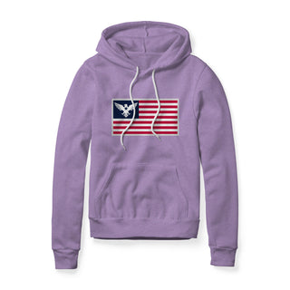 USA Flag Eagle Fleece Hoodie