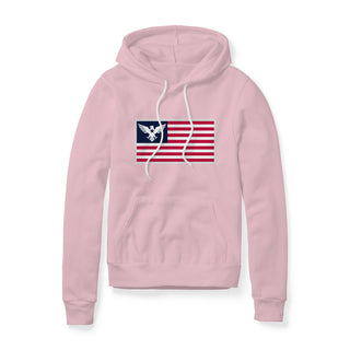 USA Flag Eagle Fleece Hoodie