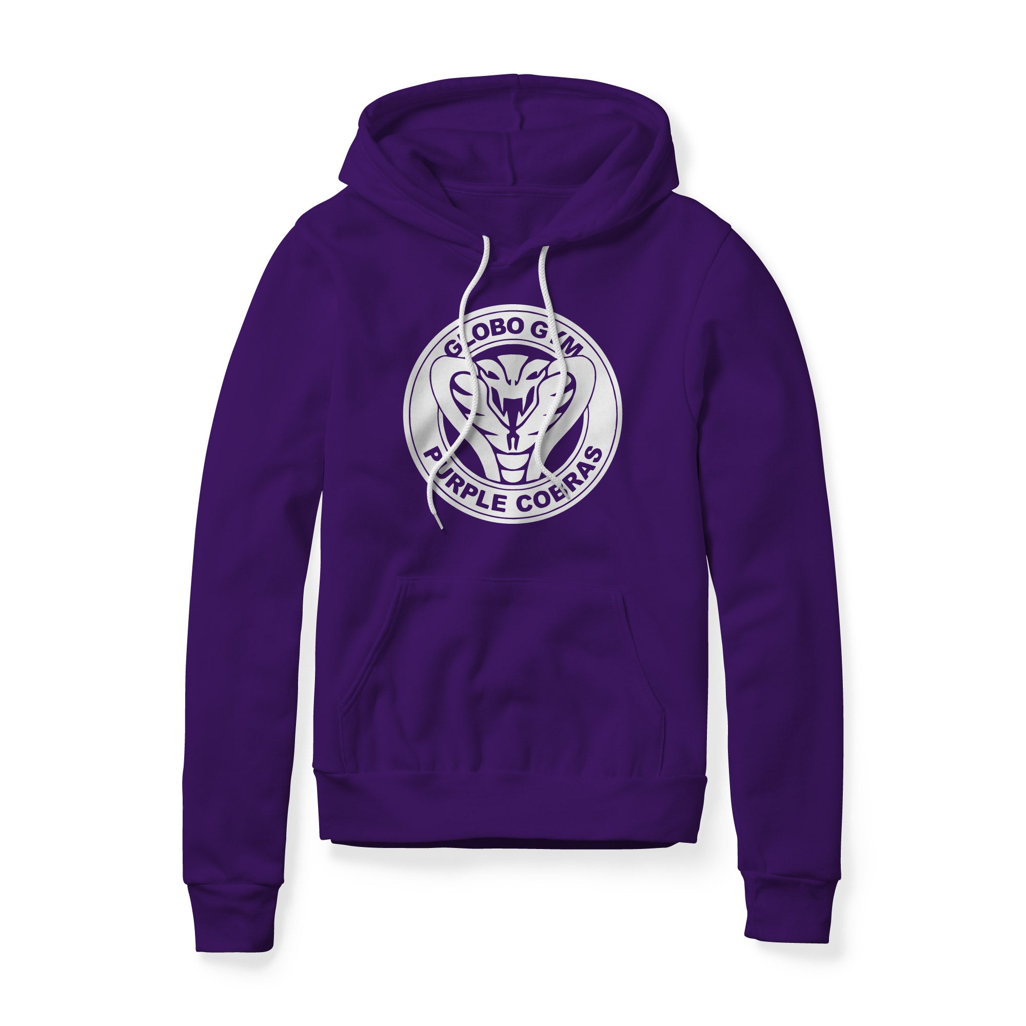 Globo Gym Purple Cobras Fleece Hoodie - White
