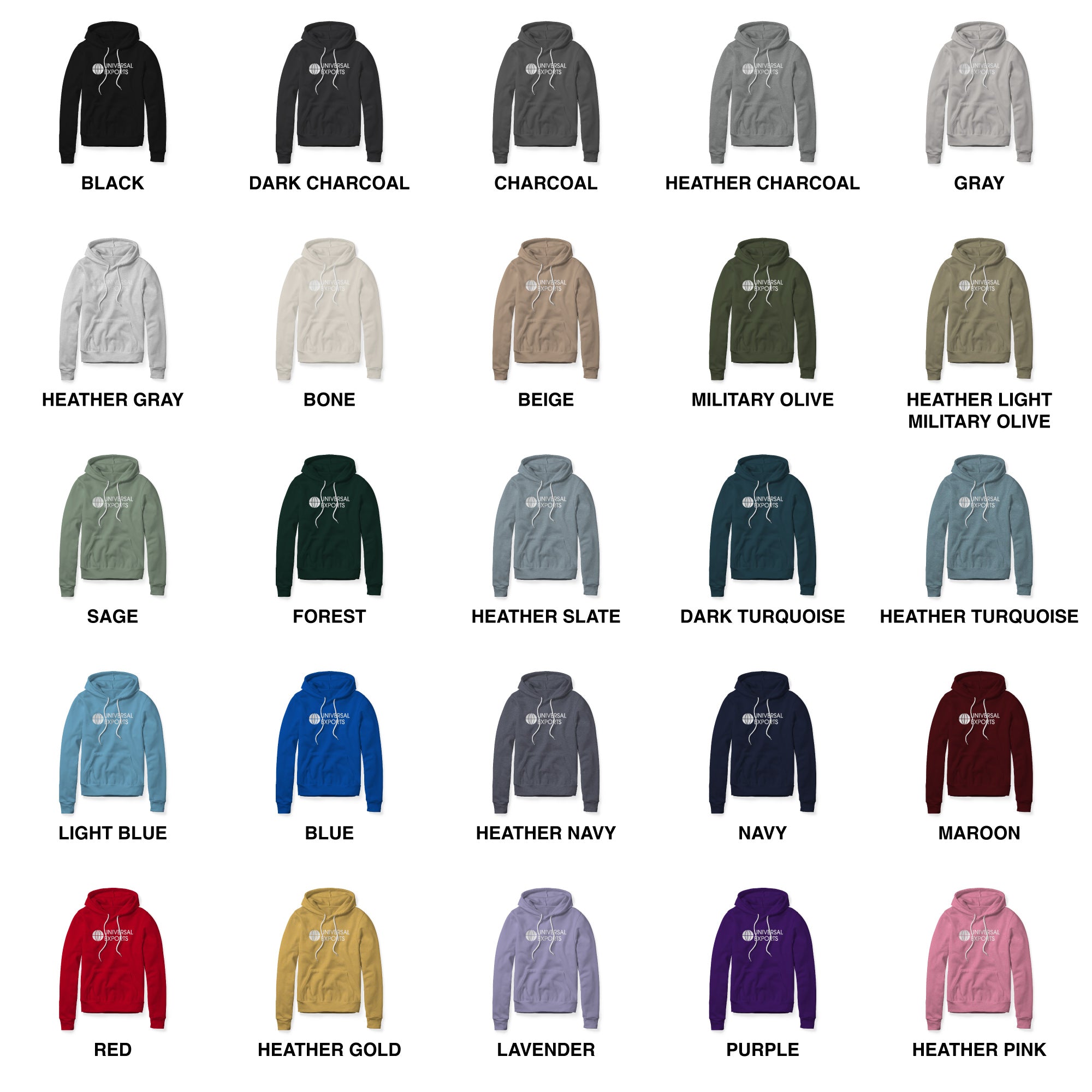 Universal Exports Fleece Hoodie - White