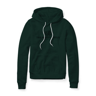 White Lotus Fleece Hoodie - Black