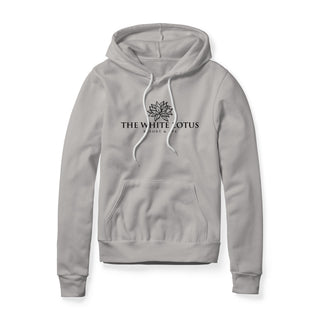 White Lotus Fleece Hoodie - Black
