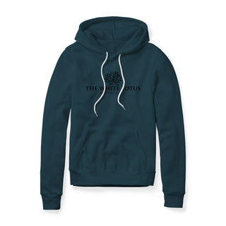 White Lotus Fleece Hoodie - Black