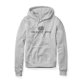 White Lotus Fleece Hoodie - Black