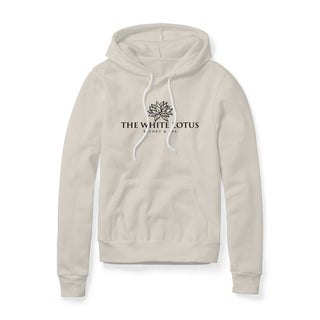 White Lotus Fleece Hoodie - Black