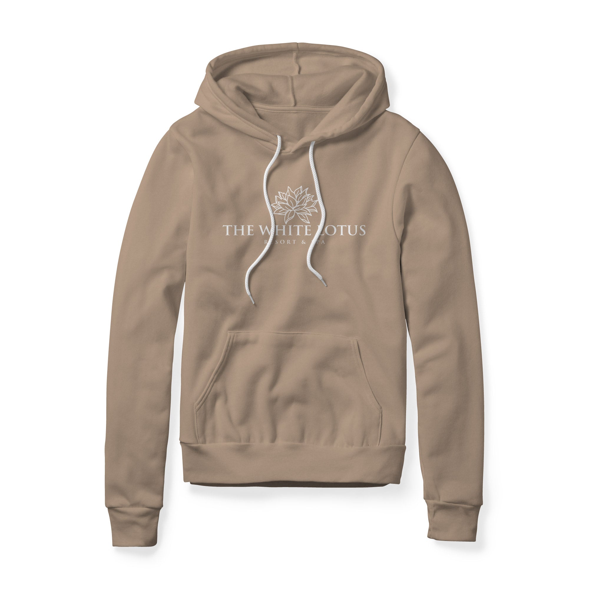 White Lotus Fleece Hoodie - White