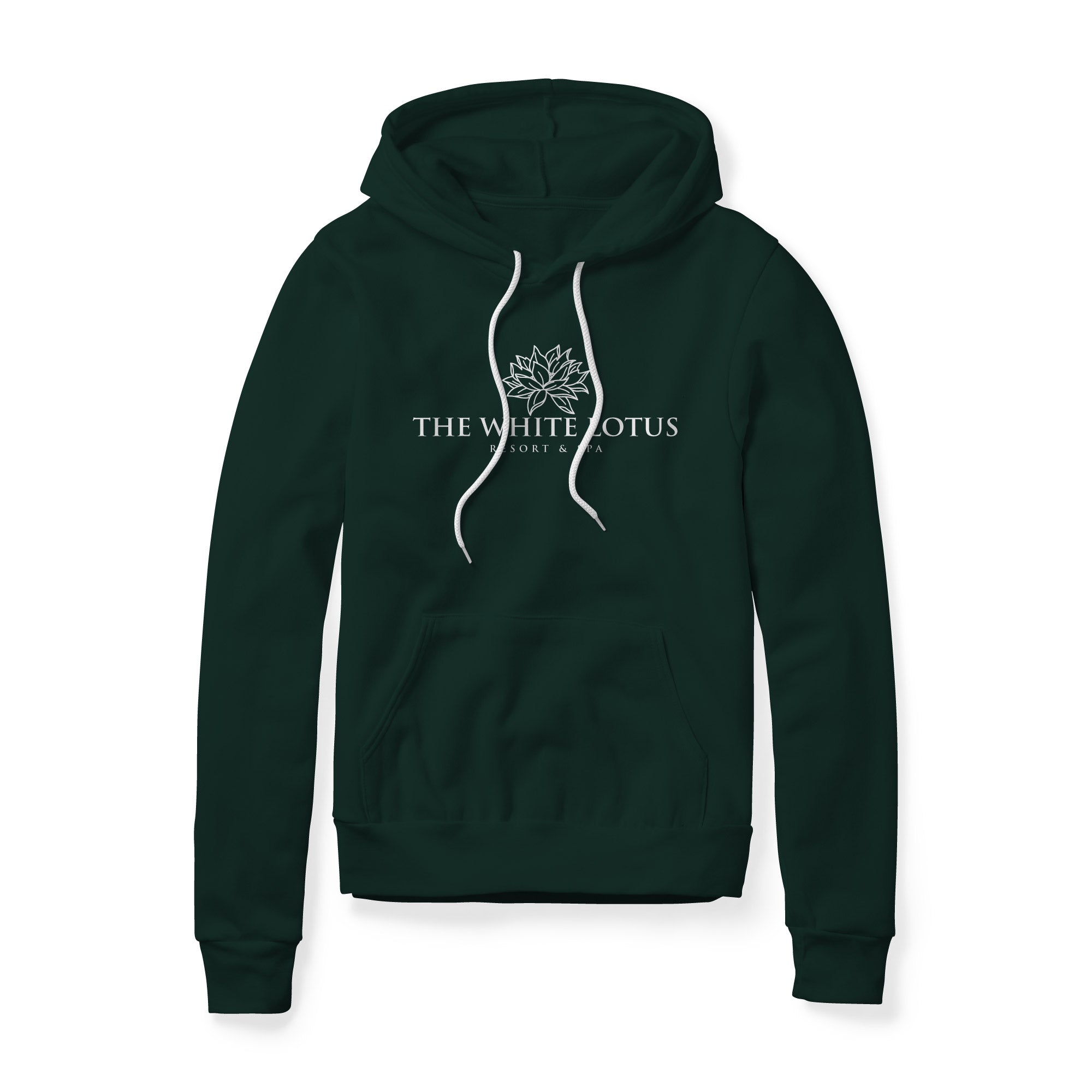 White Lotus Fleece Hoodie - White