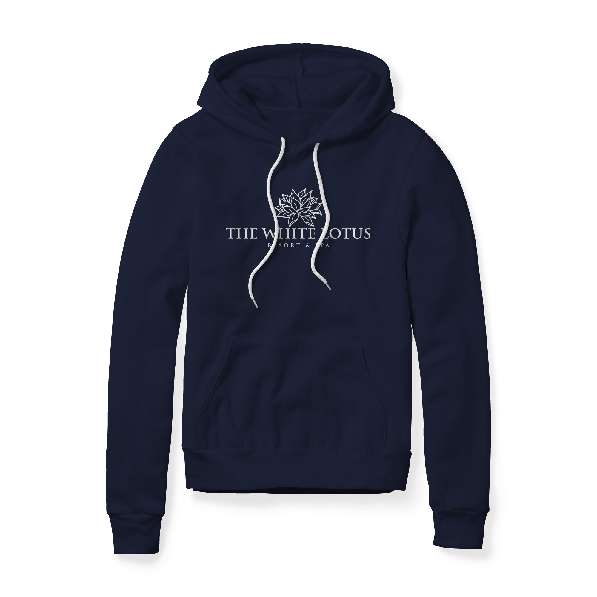 White Lotus Fleece Hoodie - White