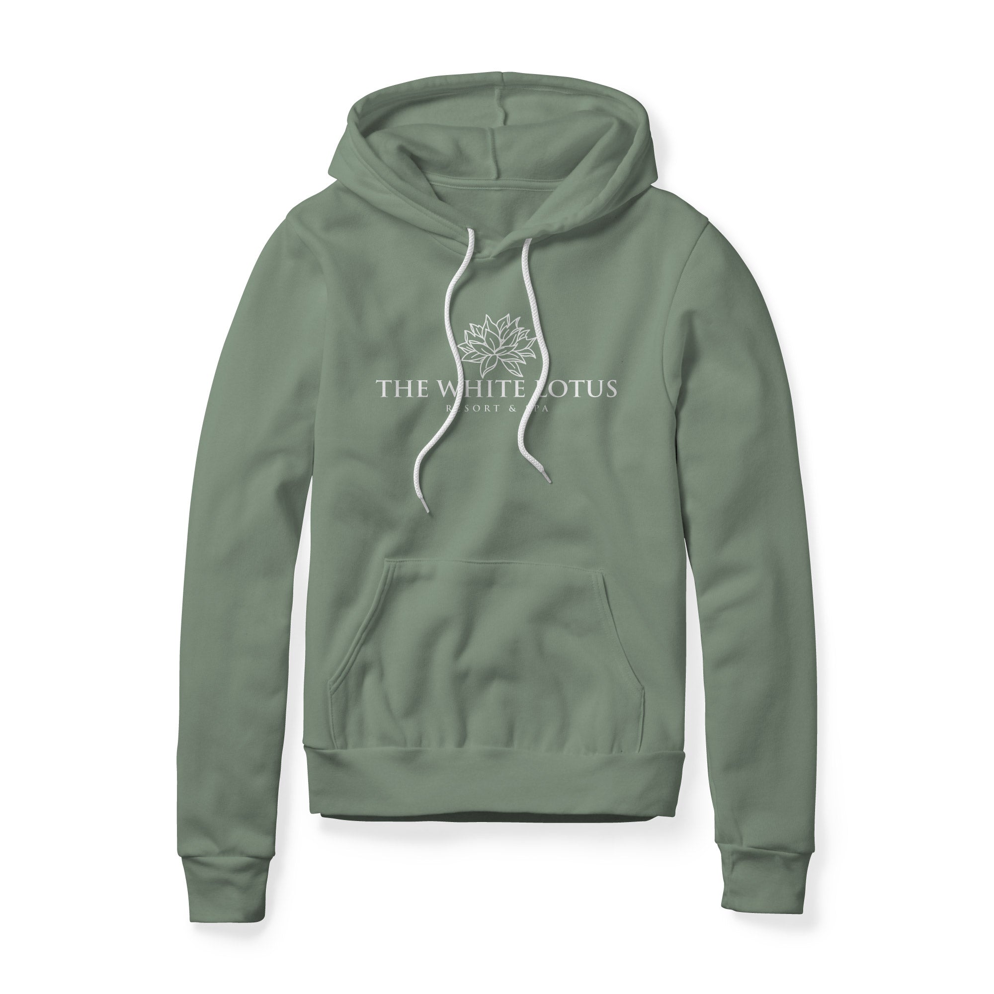 White Lotus Fleece Hoodie - White