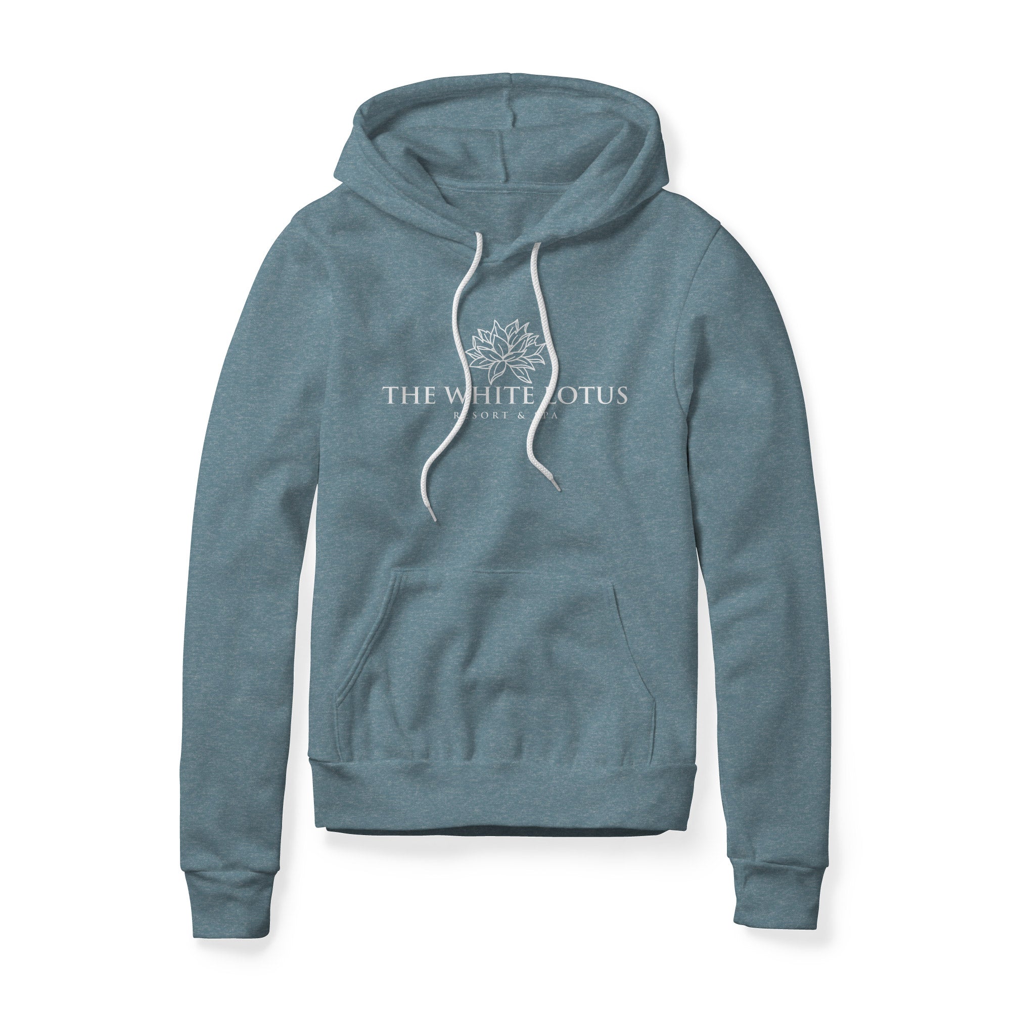 White Lotus Fleece Hoodie - White