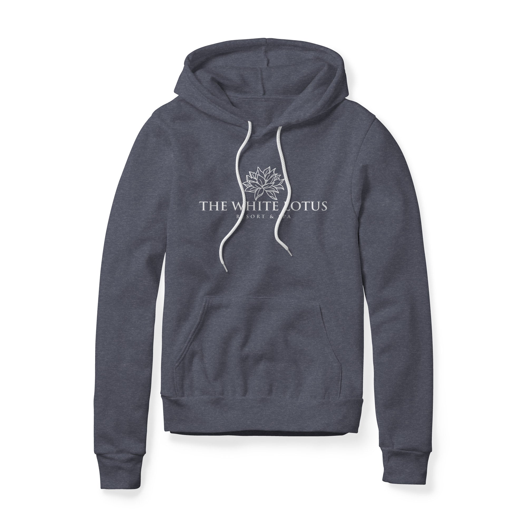 White Lotus Fleece Hoodie - White