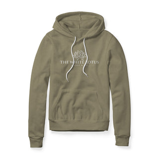White Lotus Fleece Hoodie - White