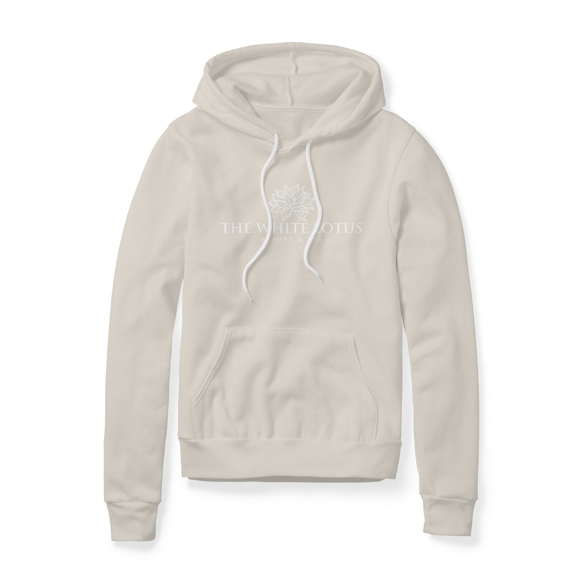 White Lotus Fleece Hoodie - White