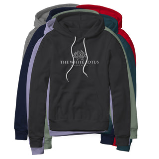 White Lotus Fleece Hoodie - White