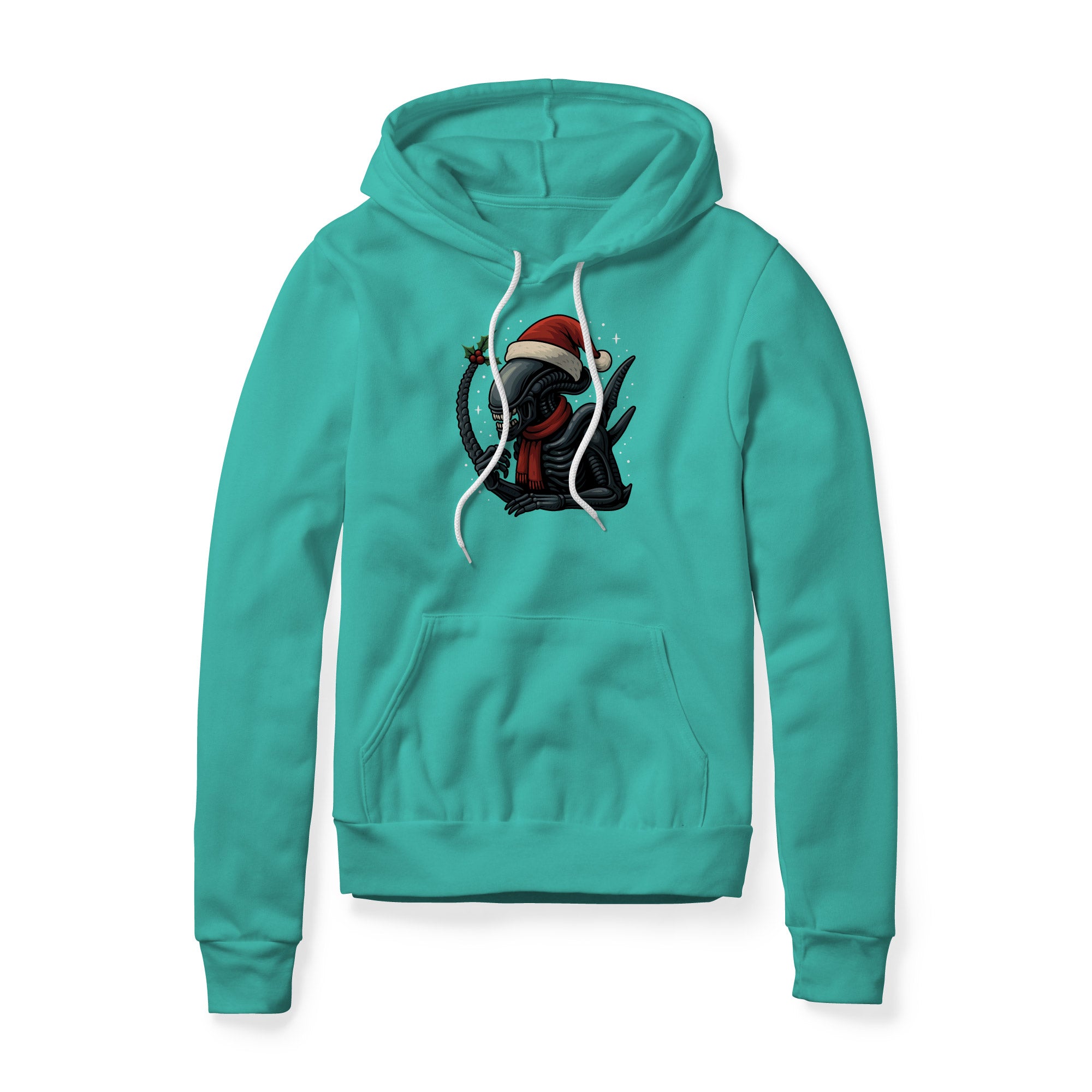 Xenomorph Fleece Hoodie - Christmas Edition