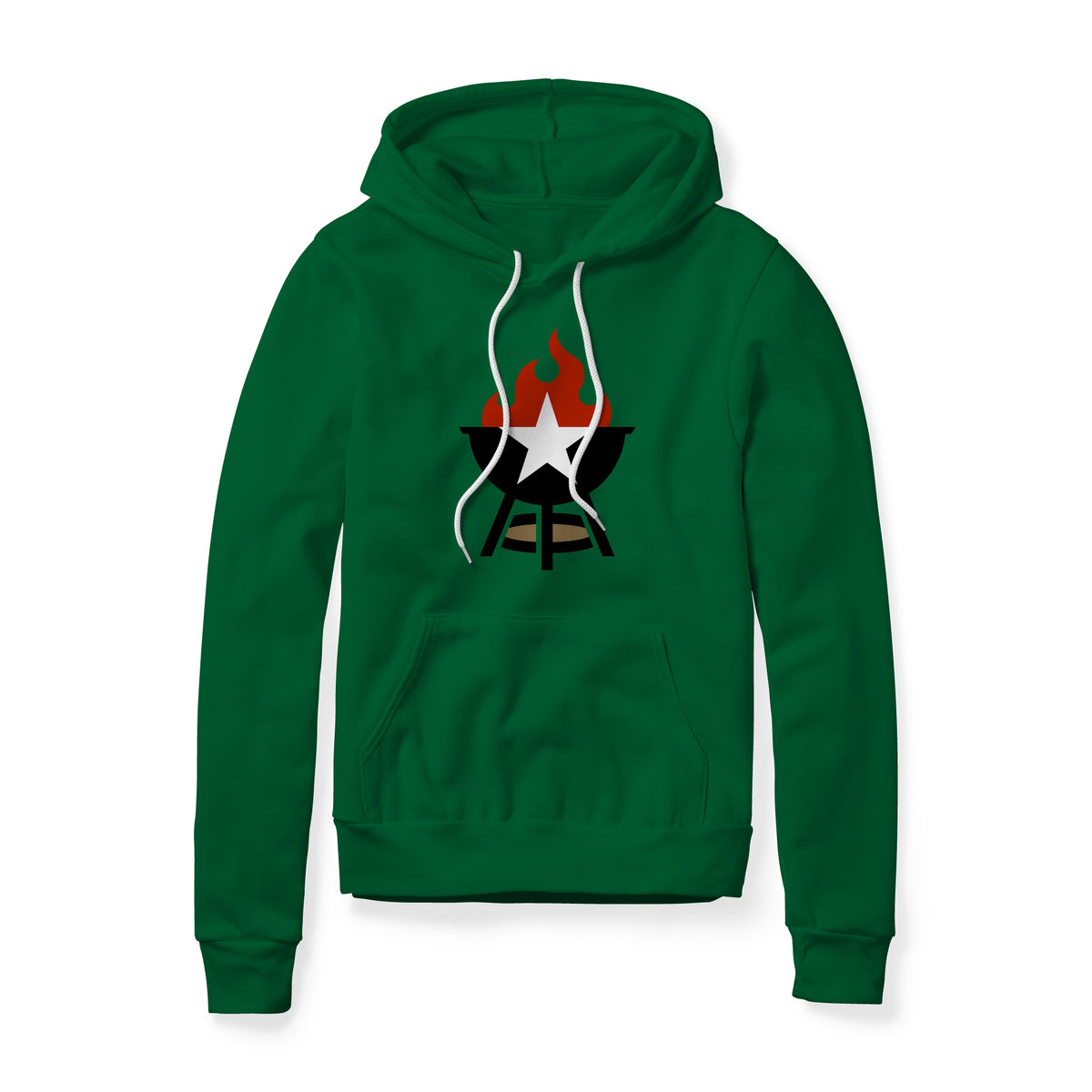 BBQ Grill Icon Fleece Hoodie - Full Color