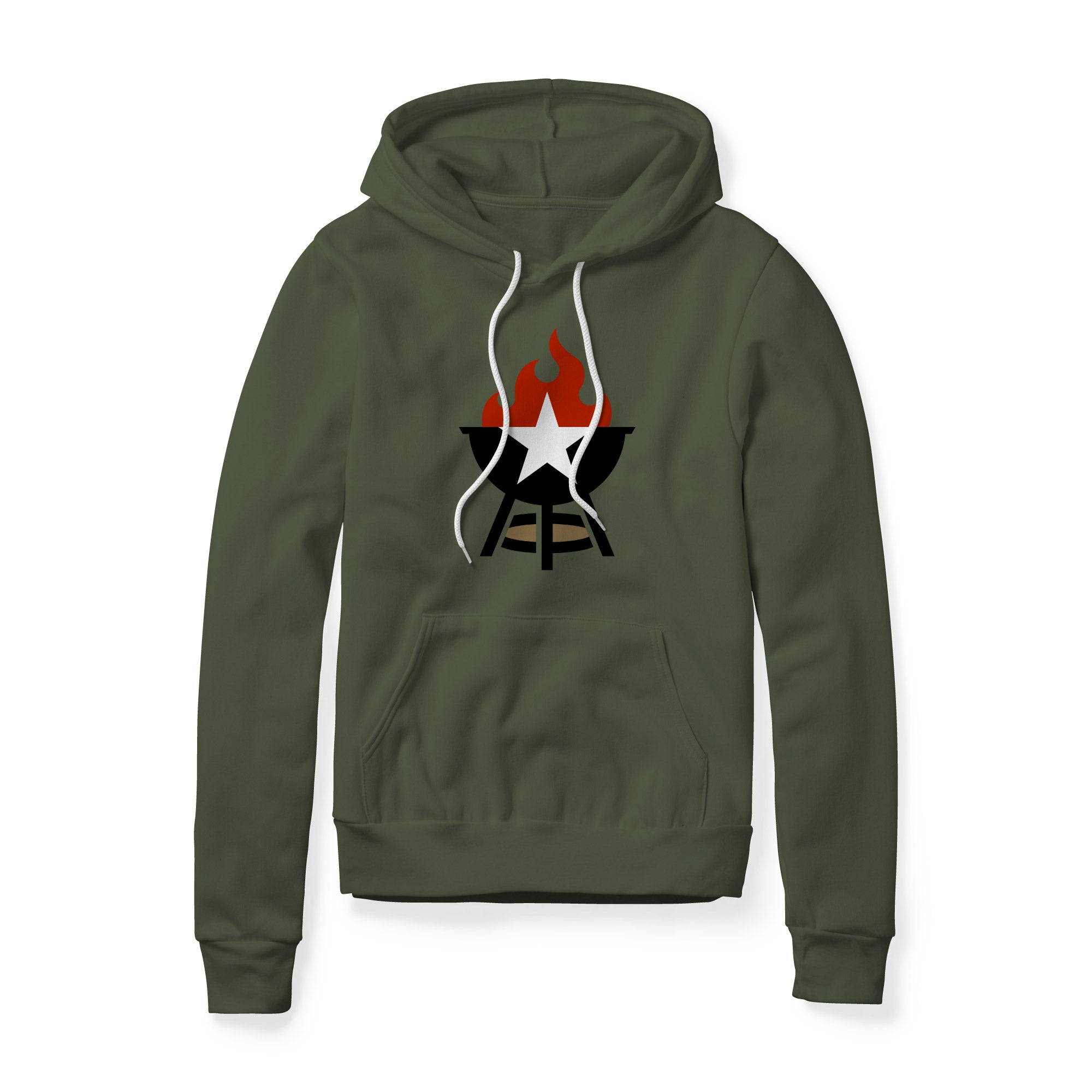 BBQ Grill Icon Hoodie - Full Color | Backyard Republic™