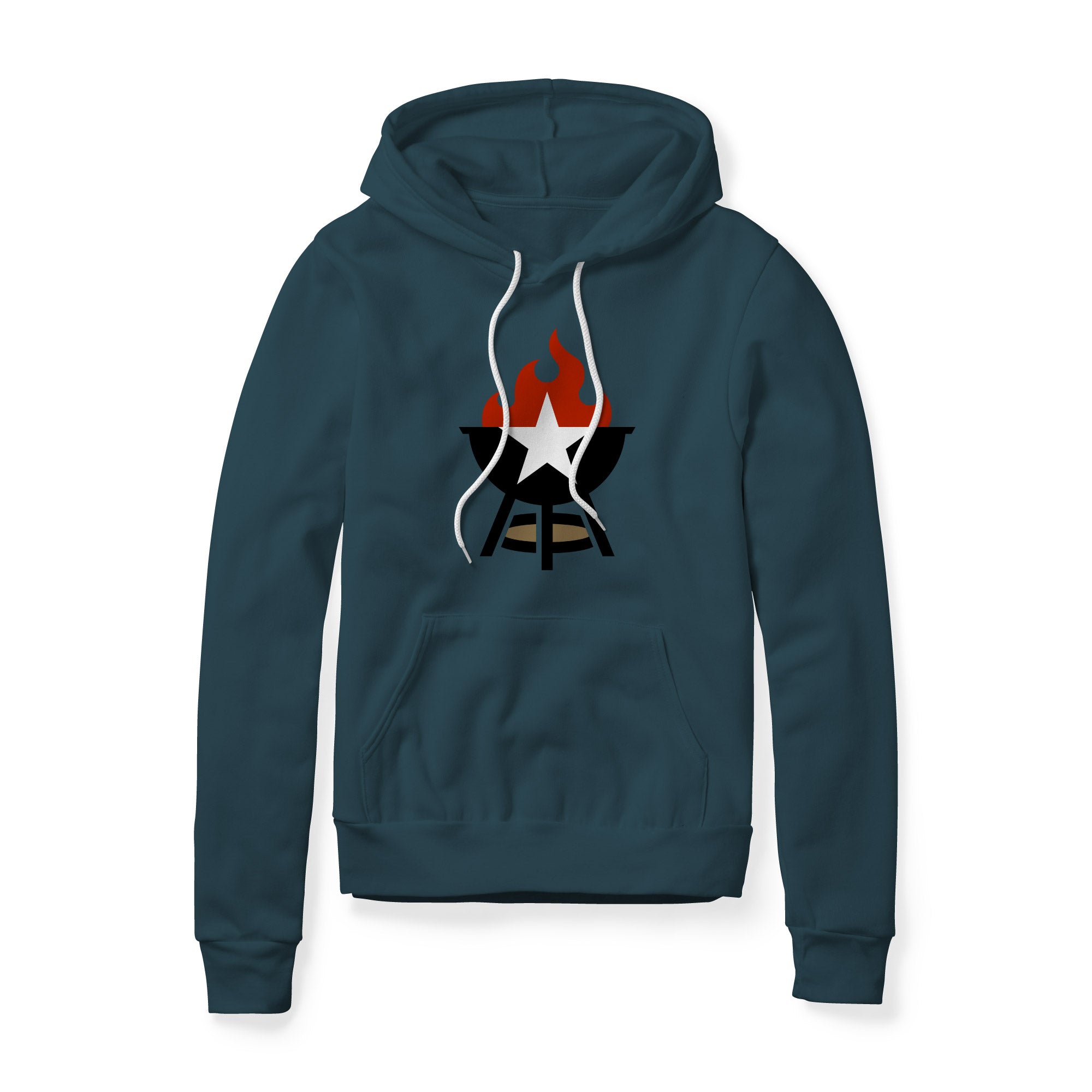 BBQ Grill Icon Hoodie - Full Color | Backyard Republic™
