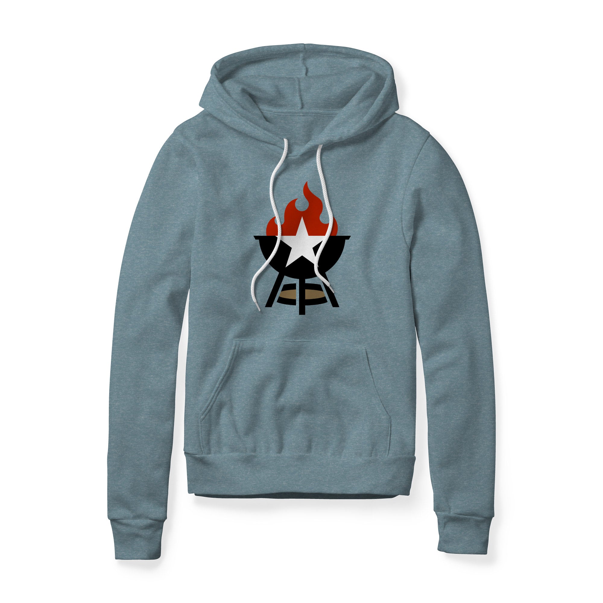 BBQ Grill Icon Hoodie - Full Color | Backyard Republic™