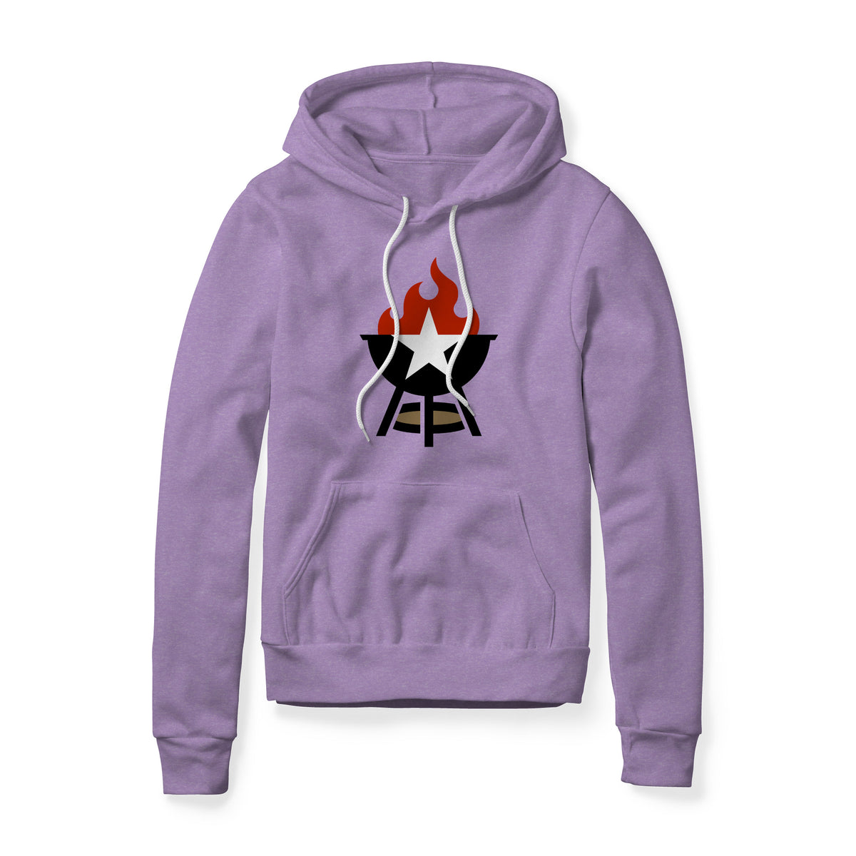 BBQ Grill Icon Fleece Hoodie - Full Color