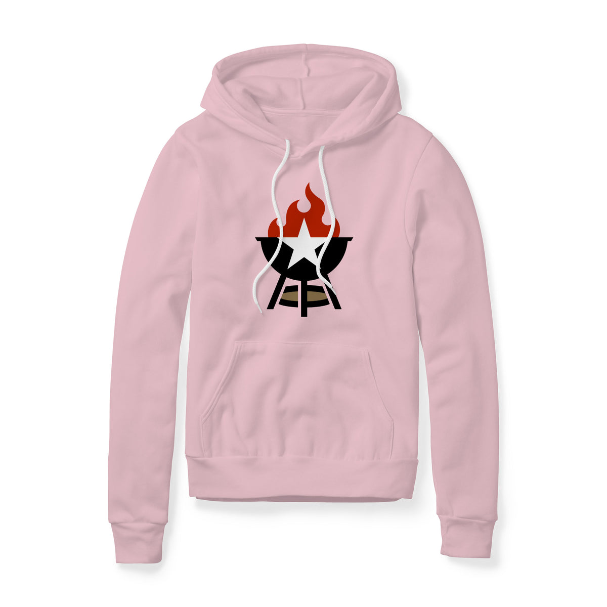 BBQ Grill Icon Fleece Hoodie - Full Color