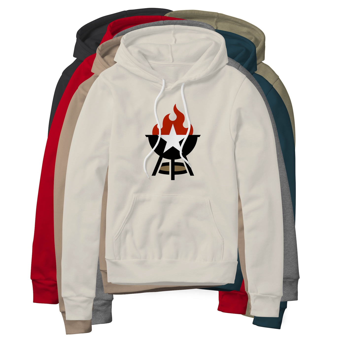 BBQ Grill Icon Hoodie - Full Color | Backyard Republic™