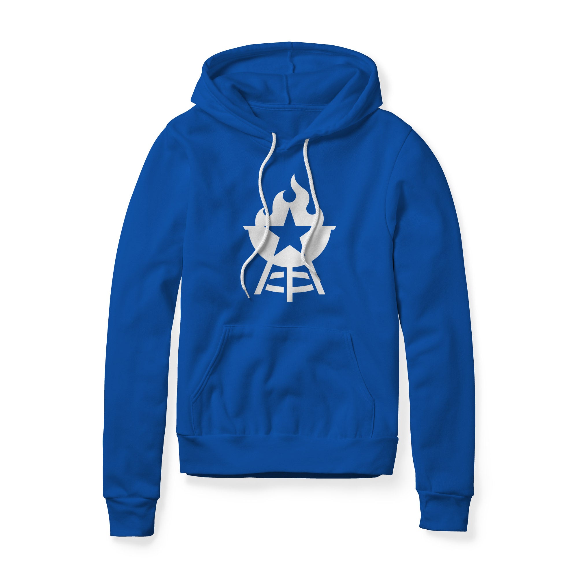 BBQ Grill Icon Hoodie - White | Backyard Republic™
