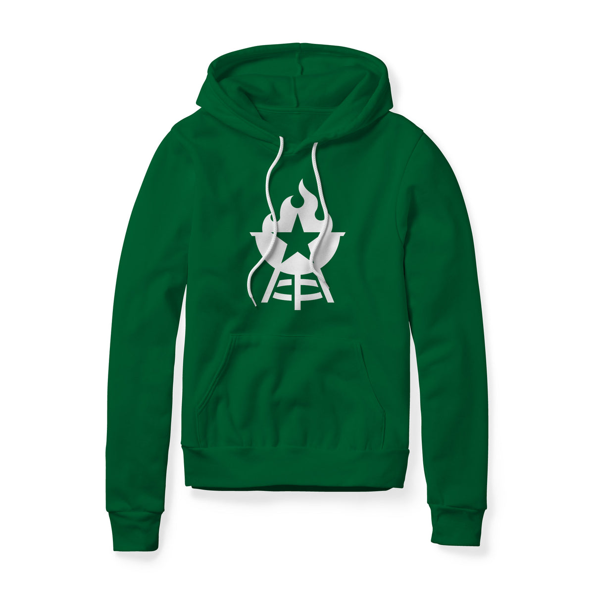 BBQ Grill Icon Fleece Hoodie - White