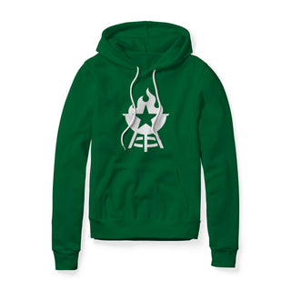 BBQ Grill Icon Fleece Hoodie - White